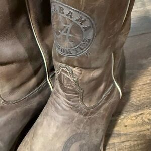 Nocona Western Leather Boots with Alabama Logo Mens 10-1/2 D